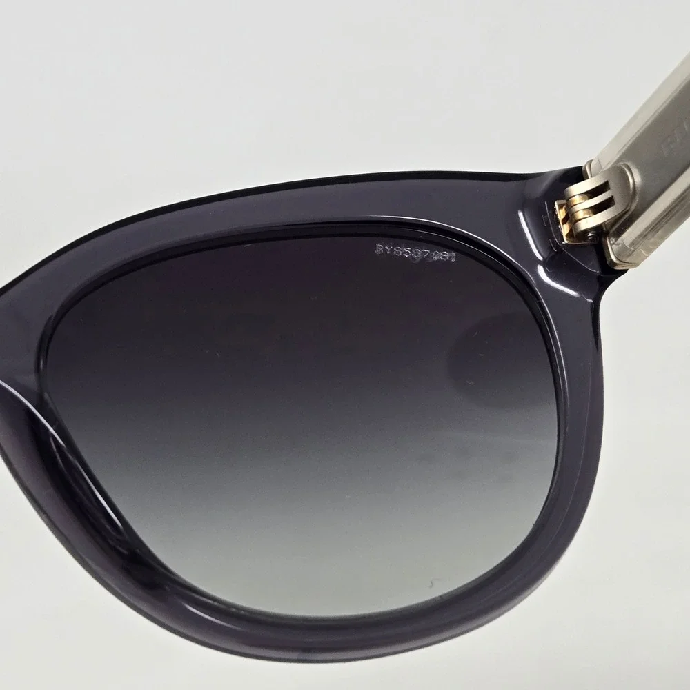Burberry B 4210 3544/8G Grey Transparent Cat Eye Sunglasses Made in Italy